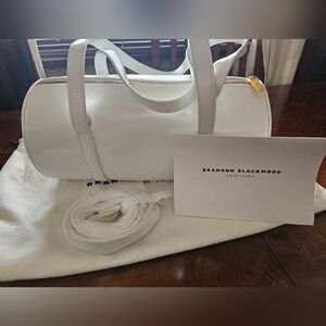 Brandon Blackwood Large Duffel (White Oil Leather)